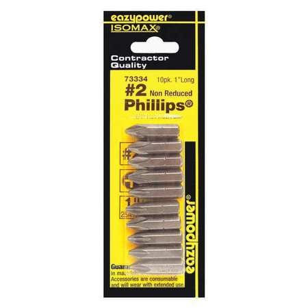 EAZYPOWER CORPORATION 73334 INSERT BIT 1/4 PHILLIPS #2 1 PK10
