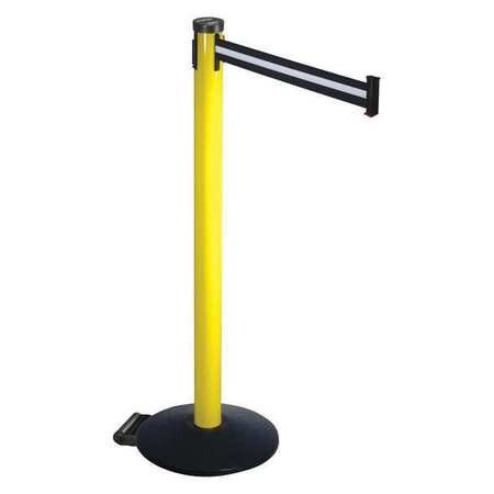 RETRACTA-BELT 305YA-BW BARRIER POST BLK/WHITE BELT 2 IN BELT W