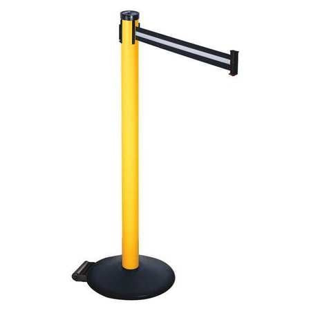 RETRACTA-BELT 305PYW-BW BARRIER POST BLK/WHITE BELT 2 IN BELT W