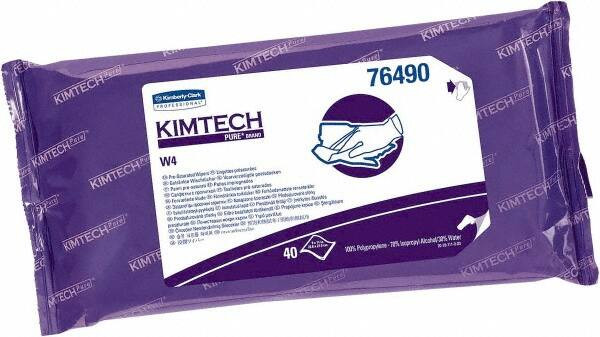 KIMTECH 76490 W4 PRESAT WIPES  70% ISOACHL 40 WIPES/PK