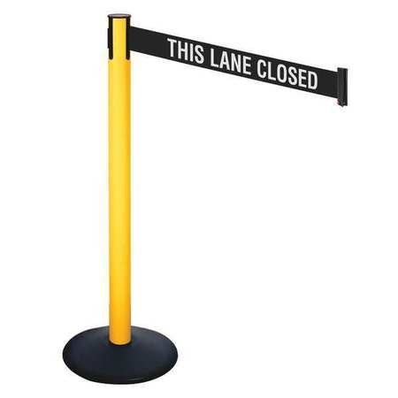 RETRACTA-BELT 331PYW-TLC BARRIER POST BLACK BLACK/WHITE BELT