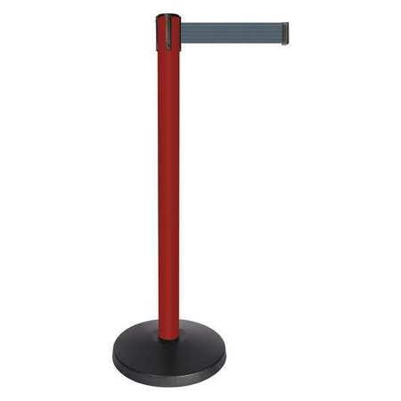 QUEUEWAY QPLUS-21-B7 BARRIER POST RED POST DARK GRAY BELT