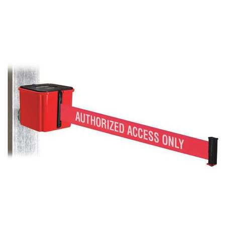 RETRACTA-BELT WH412RD30-AAO-MM BELT BARRIER,4-1/4" H,RED BELT,RED