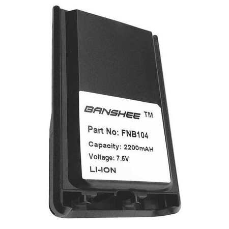 BANSHEE QVB-104 BATTERY PACK,FITS MODEL FNB104,VERTEX