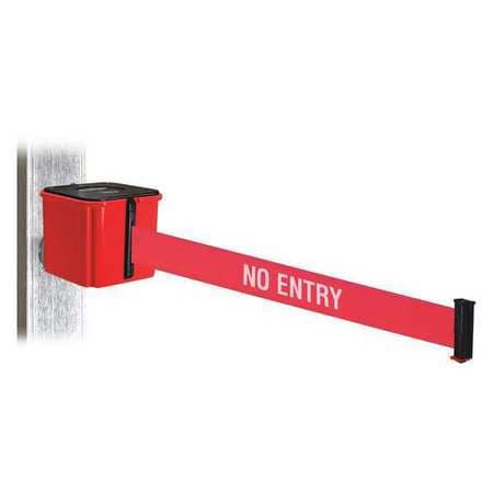 RETRACTA-BELT WH412RD30-NE-MM BELT BARRIER 4-1/4 H RED/WHITE TEXT BELT