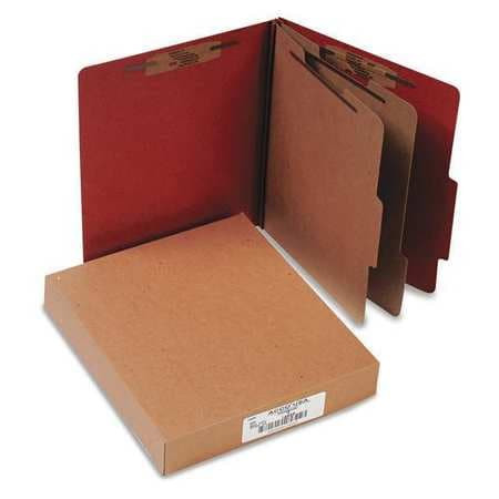 ACCO BRANDS USA LLC A7015036 PRESSBOARD 6 PART FOLDER LTR RED