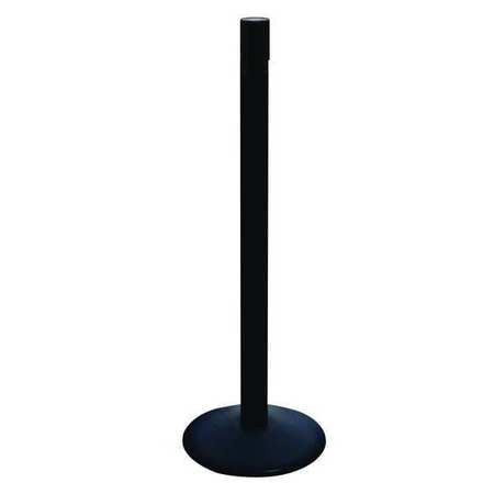 RETRACTA-BELT 331PSB-RCV BELT BARRIER RECEIVER POST BLACK PVC