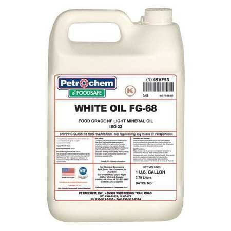 PETROCHEM WO FG-68-001 MINERAL HYDRAULIC OIL FOOD GRADE 1 GAL.
