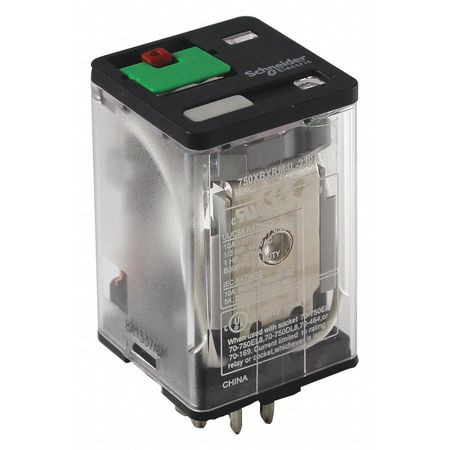 SCHNEIDER ELECTRIC 750XCXRM4L-24D J2412 PLUG IN RELAY 11 PINS OCTAL 24VDC