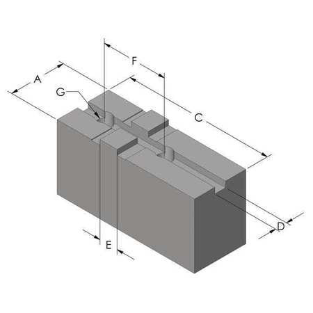 ABBOTT RUBBER COMPANY, TG15HDA1SQ 3 JAW UNIVERSAL (PLAIN BACKED)