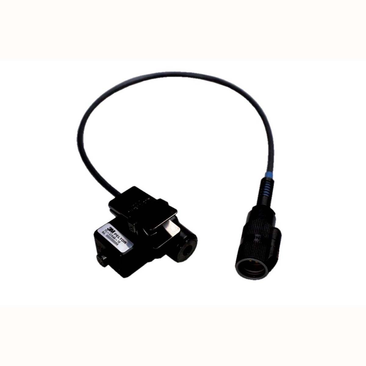 3M FL-U/94A-19 PELTOR PUSH-TO-TALK (PTT) ADAPTER, BLACK