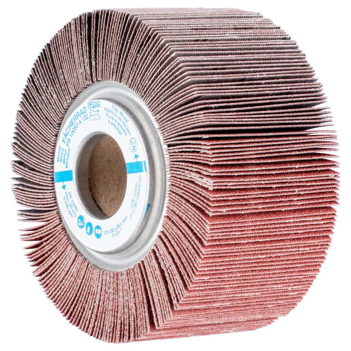 PFERD 45555 UNMOUNTED FLAP WHEEL,120 GRIT,4"X2"X1"