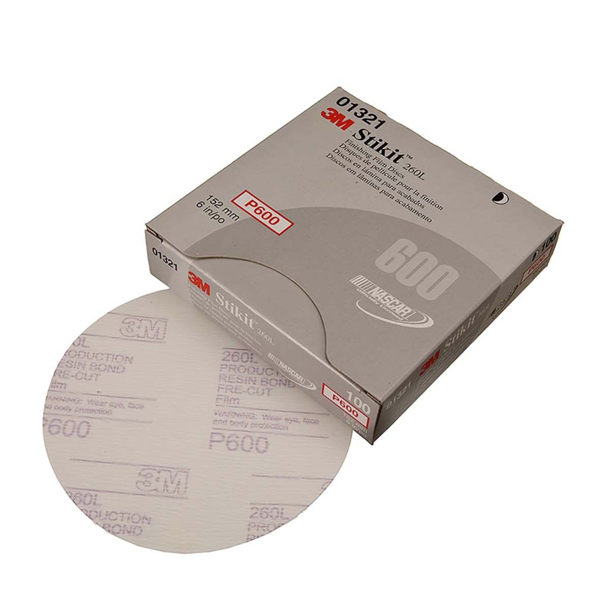 3M 60010021081 PSA SANDING DISC,POLY,6IN,P600G,PK400