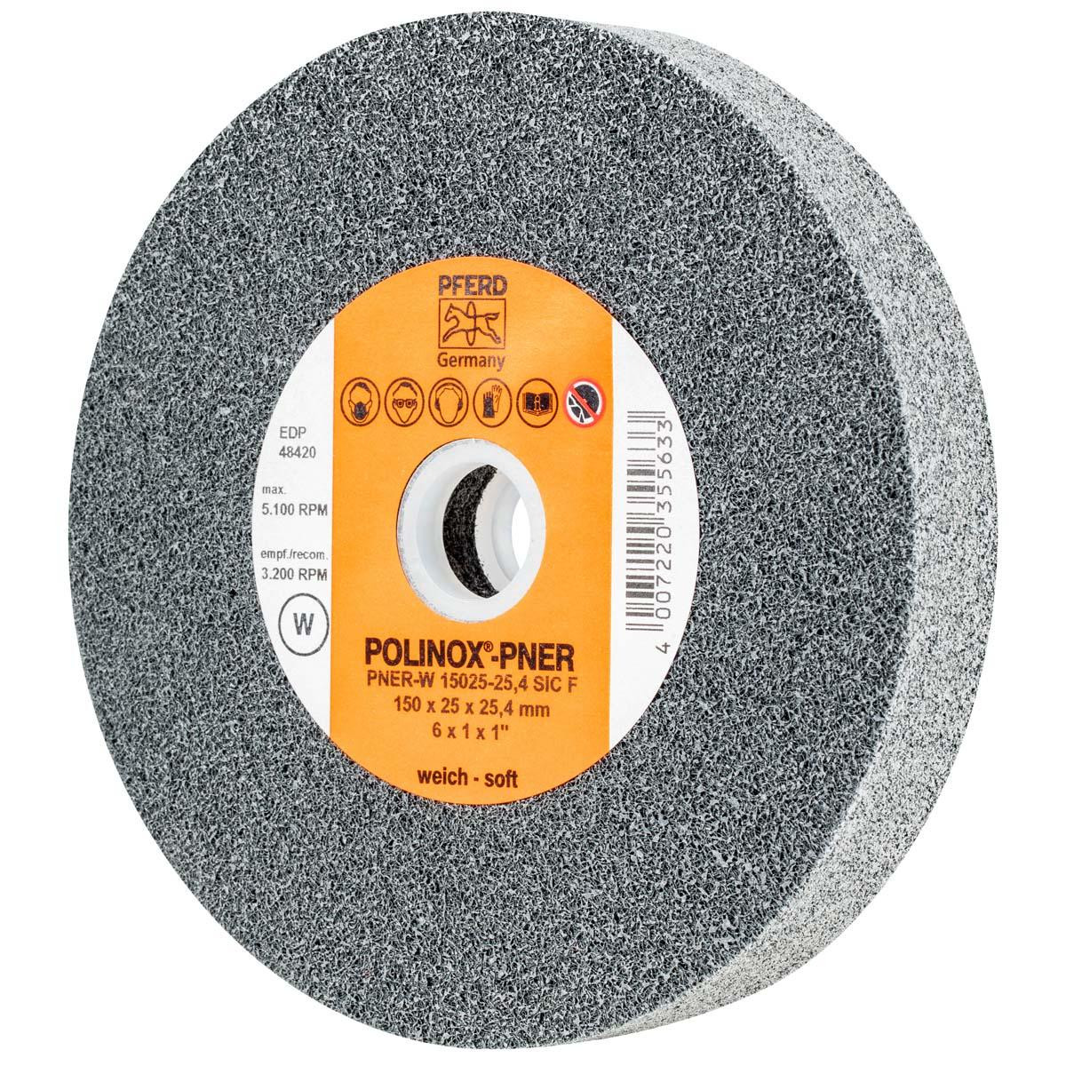 PFERD 48420 UNITIZED WHEEL,2SF,6"X1"X1"