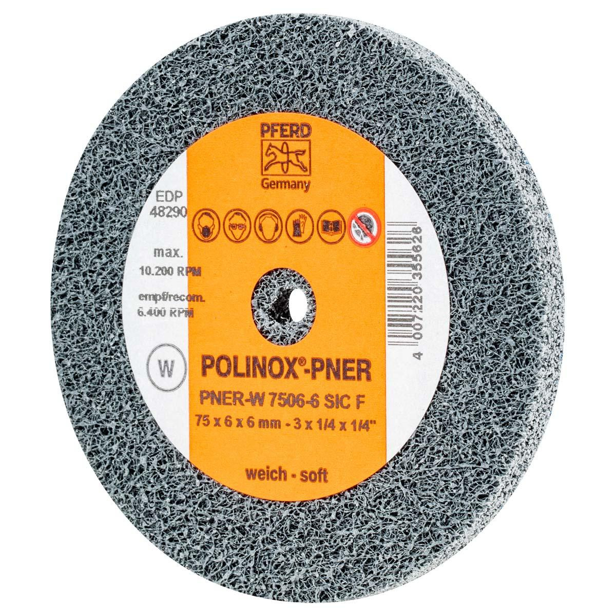 PFERD 48290 UNITIZED WHEEL,2SF,3"X1/4"X1/4"