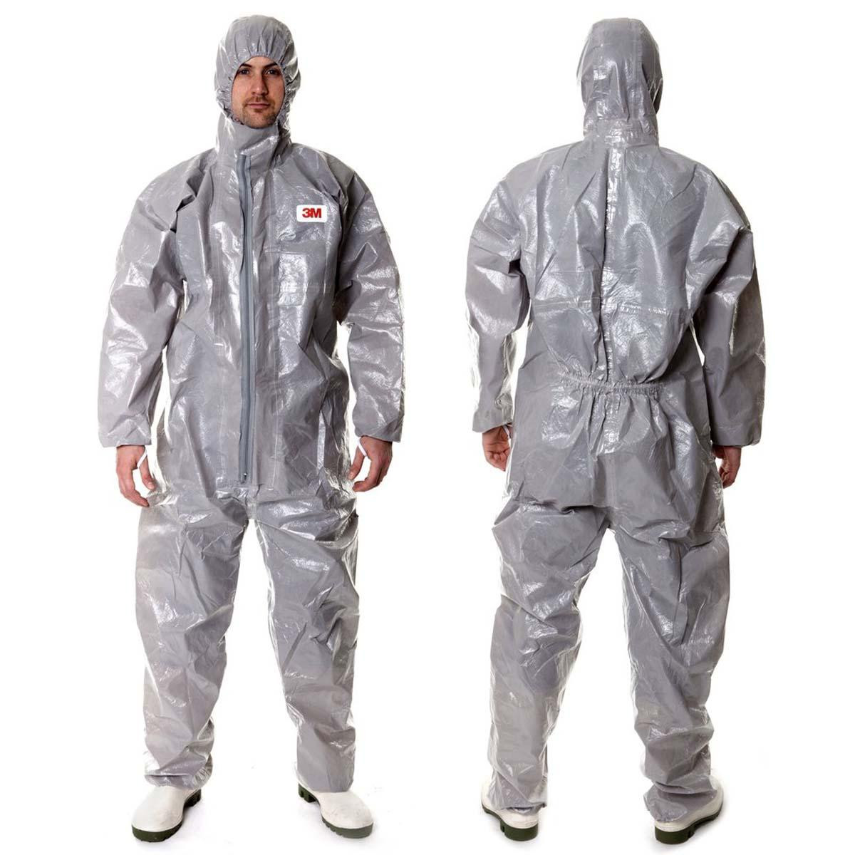 3M 4570-3XL COVERALL,3XL,GRAY,NON-POROUS FILM LAM