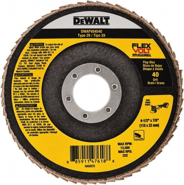 DEWALT TOOLS DWAFV84540 DWT FV FLAP DISC
