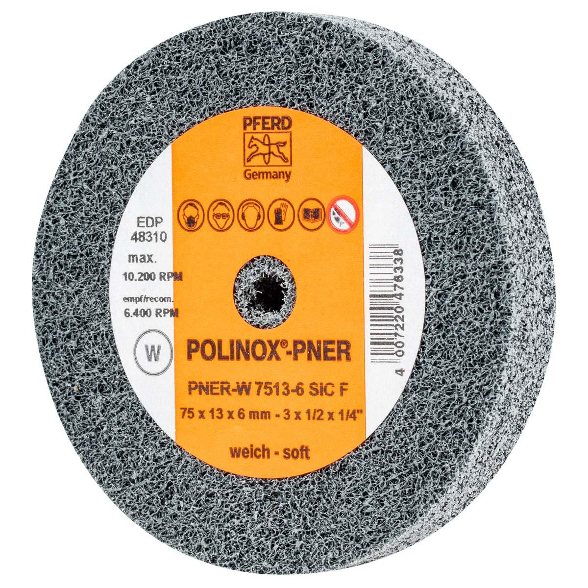PFERD 48310 UNITIZED WHEEL,2SF,FINE,3"X1/2"X1/4"
