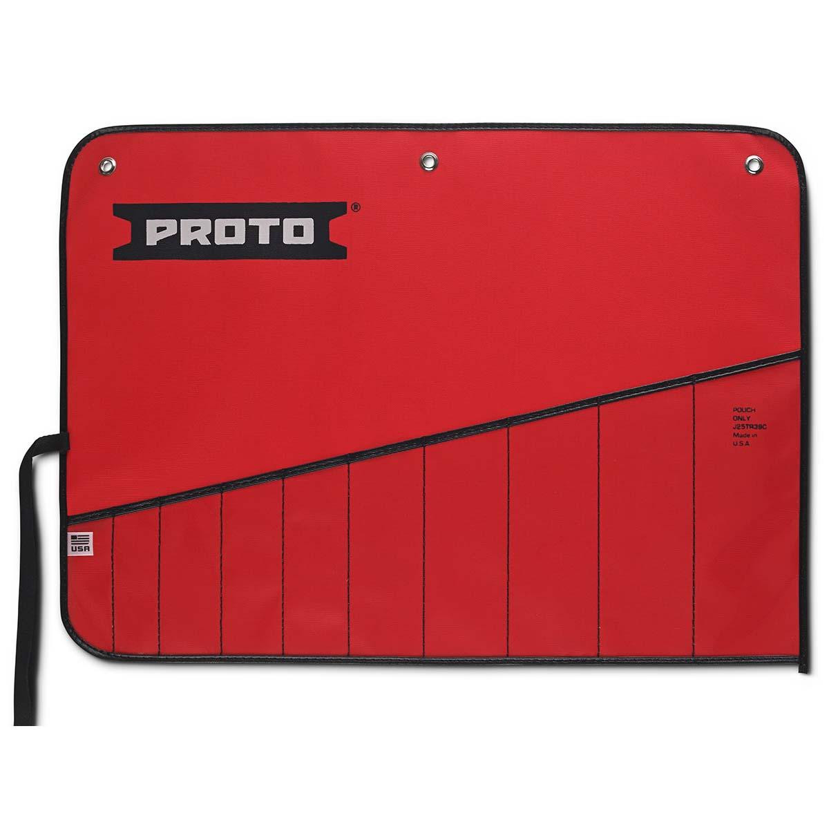 PROTO J25TR39C PROTO RED CANVAS 10-POCKET TOOL ROLL