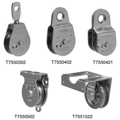 APEX TOOL GROUP T7550404 FIXED EYE PULLEY, SINGLE SHEAVE, STEEL, 