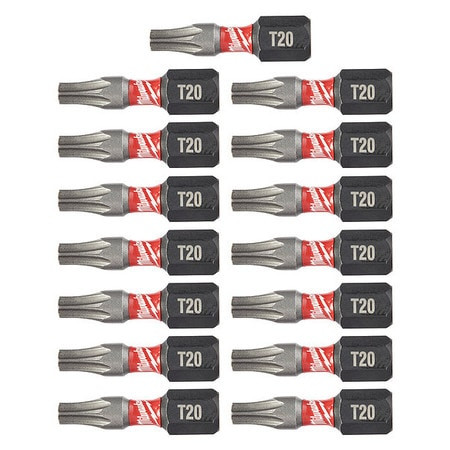 MILWAUKEE ELECTRIC TOOLS 48-32-5011 BIT INSERT T20 15PK