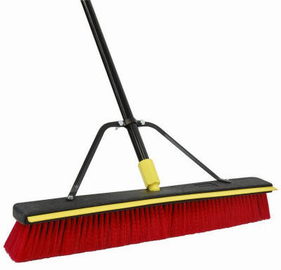 QUICKIE MANUFACTURING 635SU 2-IN-1 PUSHBROOM & SQUEEGEE WITH BRACE
