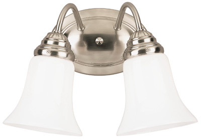 WESTINGHOUSE LIGHTING 64617 FIXTURE WALL BNKL/OPAL GLS 2LT