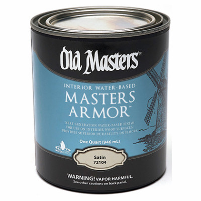OLD MASTERS 72104 FINISH WOOD CLEAR WB SATIN QT
