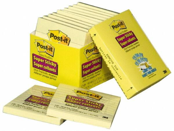 3M 00051131945920 PACK OF (12) 90 SHEETS, 4 X 4", NOTE PAD