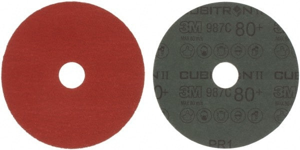 3M 00051141276588 5" DIAM, 7/8" HOLE, 80 GRIT CERAMIC FIBE