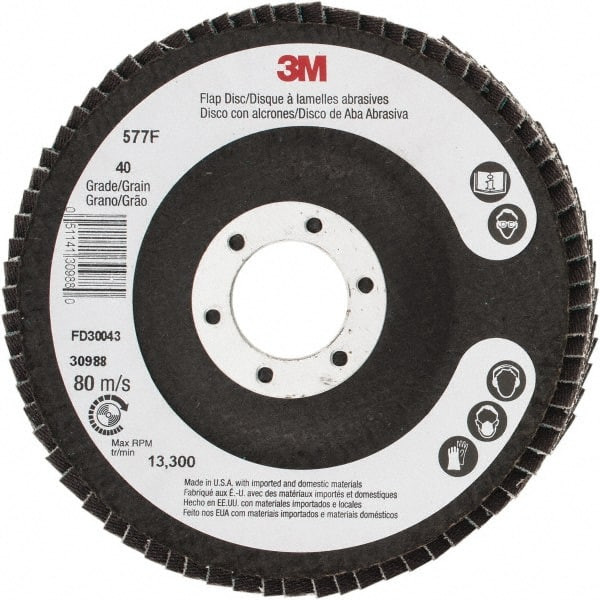 3M 00051141309880 4-1/2" 40 GRIT 7/8" CENTER HOLE TYPE 29 