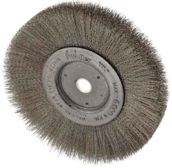 WEILER CORPORATION 01675 93618 6" OD, 5/8" ARBOR HOLE, CRIMPED STAINLES