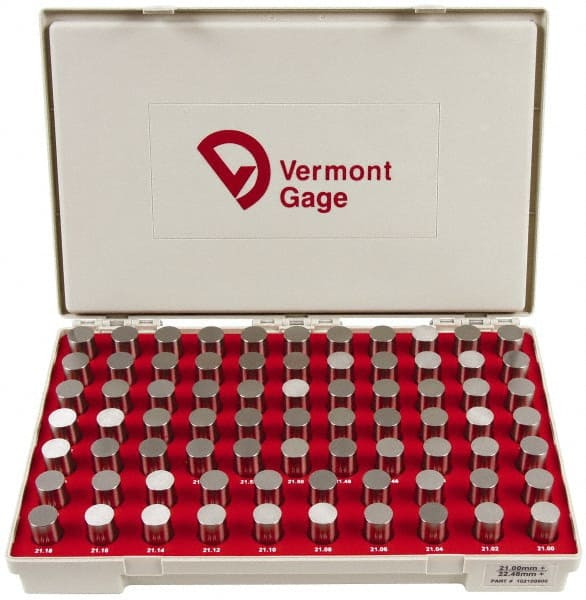 VERMONT GAGE 102100800 21 TO 22.48MM CLASS ZZ PLUS PLUG & PIN G