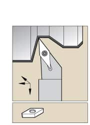 KENNAMETAL 1094616 LEFT HAND 0 NEUTRAL RAKE INDEXABLE TURNI