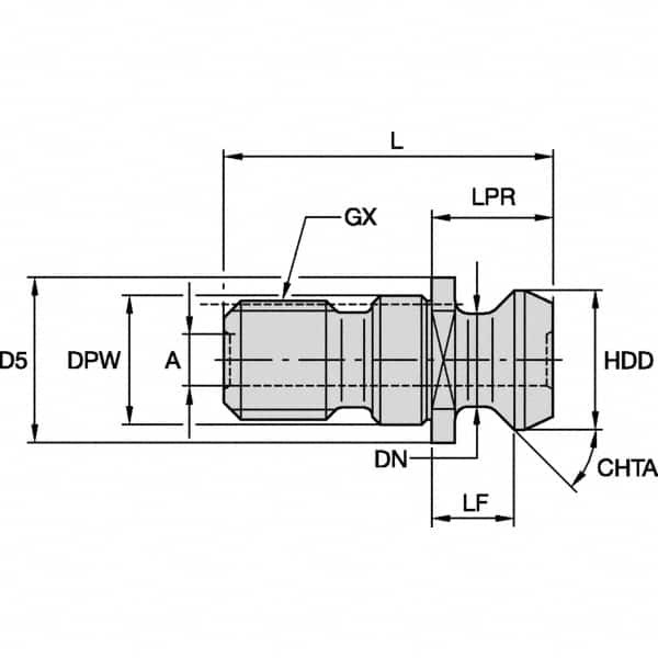 KENNAMETAL 1192431 KNOBS FOR BT TOOL HOLDERS