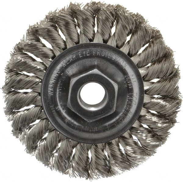 WEILER CORPORATION 13113 94640 4" OD, 5/8-11 ARBOR HOLE, KNOTTED STAINL