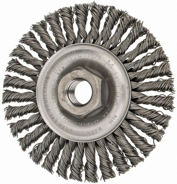 WEILER CORPORATION 13131 94653 4" OD, 5/8-11 ARBOR HOLE, KNOTTED STEEL 