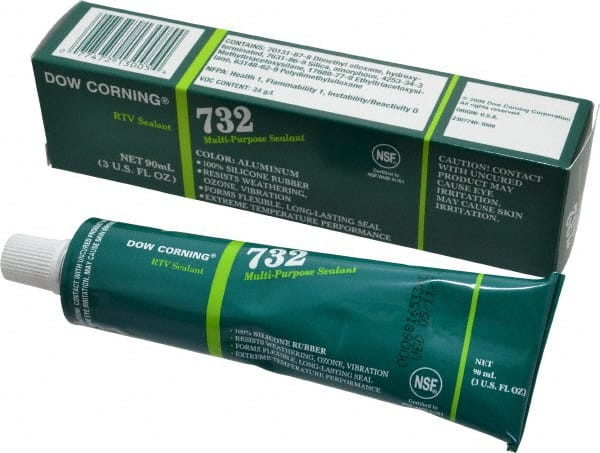 DOW CORNING 1891961 3 OZ TUBE SILVER RTV SILICONE JOINT SEAL