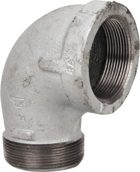 MADE IN USA 2.NMSL 2" GALVANIZED MALLEABLE IRON PIPE 90 STR