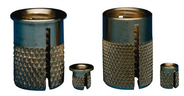 E-Z LOK 240-M3.5-BR M3.5-0.6 FLUSH PRESS INSERT - BRASS - 24