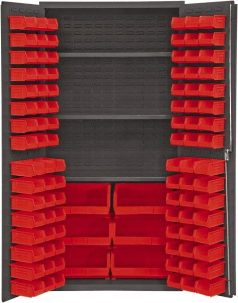 DURHAM MFG CO 2501BDLP1023S17 3 SHELF 102 BIN STORAGE CABINET