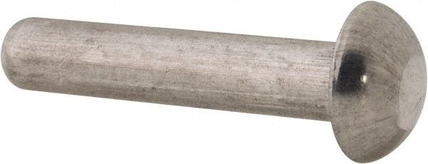 RIVETKING. 25N125RRDAP/110 1/4" BODY DIAM, ROUND UNCOATED ALUMINUM 