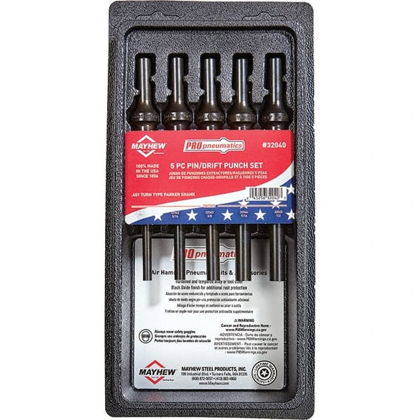 MAYHEW 32040 5 PC PIN/DRIFT PUNCH SET