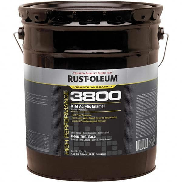 RUST-OLEUM 324171 ACRYLICENAMELPAINT:5GAL,DEEPTINTBASE,SEM