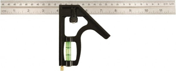 JOHNSON LEVEL & TOOL 400EM-S 2 PIECE, 12" COMBINATION SQUARE SET