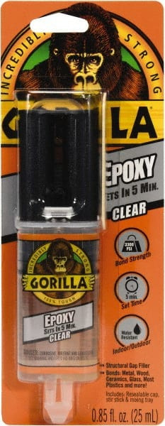 GORILLA PRODUCTS 4200101 GLUE,EPOXY,CLEAR,.85OZ
