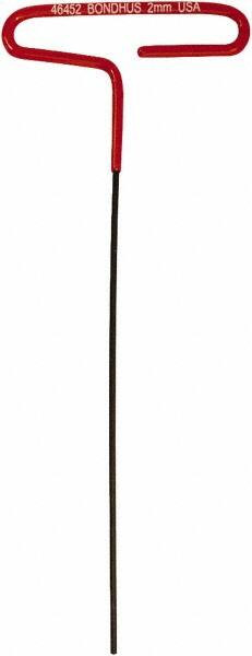 BONDHUS 46452 2MM HEX, T-HANDLE CUSHION GRIP, HEX KEY