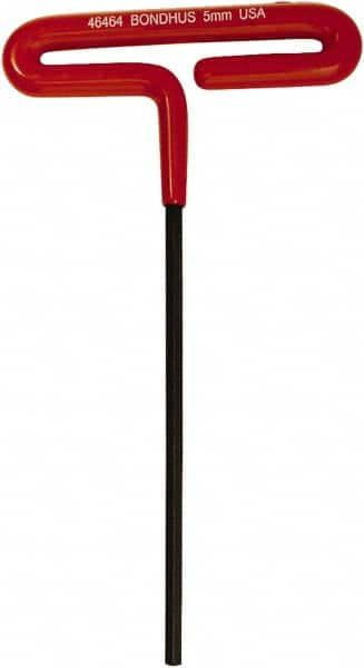 BONDHUS 46464 5MM HEX, T-HANDLE CUSHION GRIP, HEX KEY