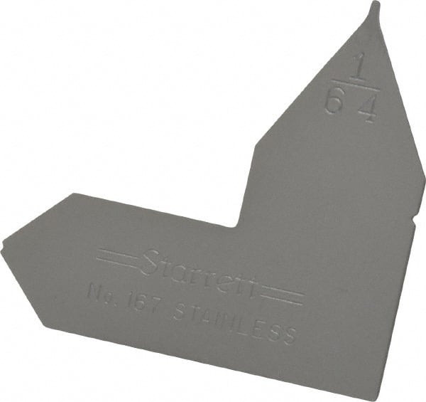 STARRETT 50646 1/64 INCH RADIUS GAGE
