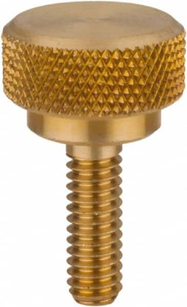MORTON MACHINE WORKS 5191 1/4-20 KNURLED SHOULDER FLAT TIP BRASS T